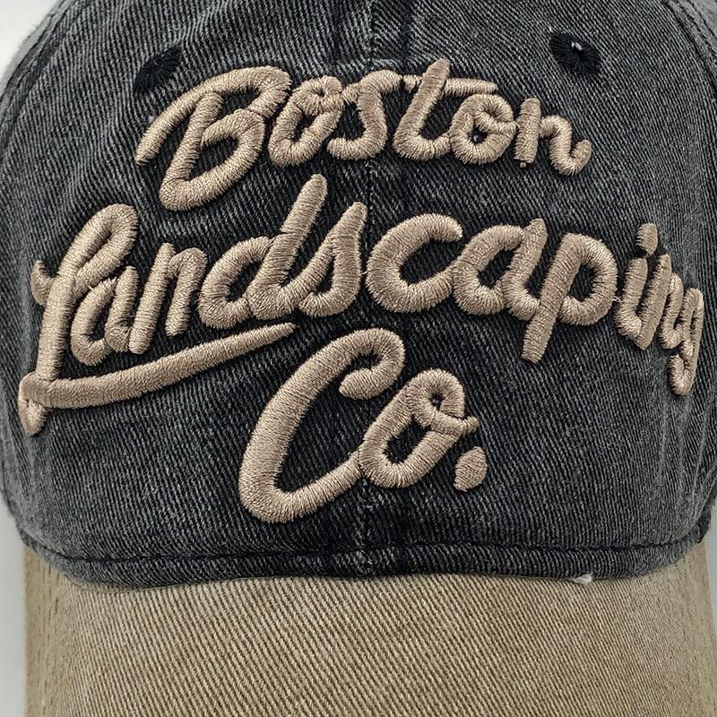 Boston Landscaping Co. Men's Cotton Baseball Cap – Embroidered Front, 100% Cotton, Adjustable 54–60 cm Fit – view 2