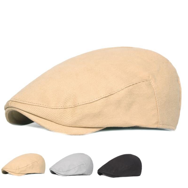Bradford Men's Plain Cotton Flat Cap – view 2