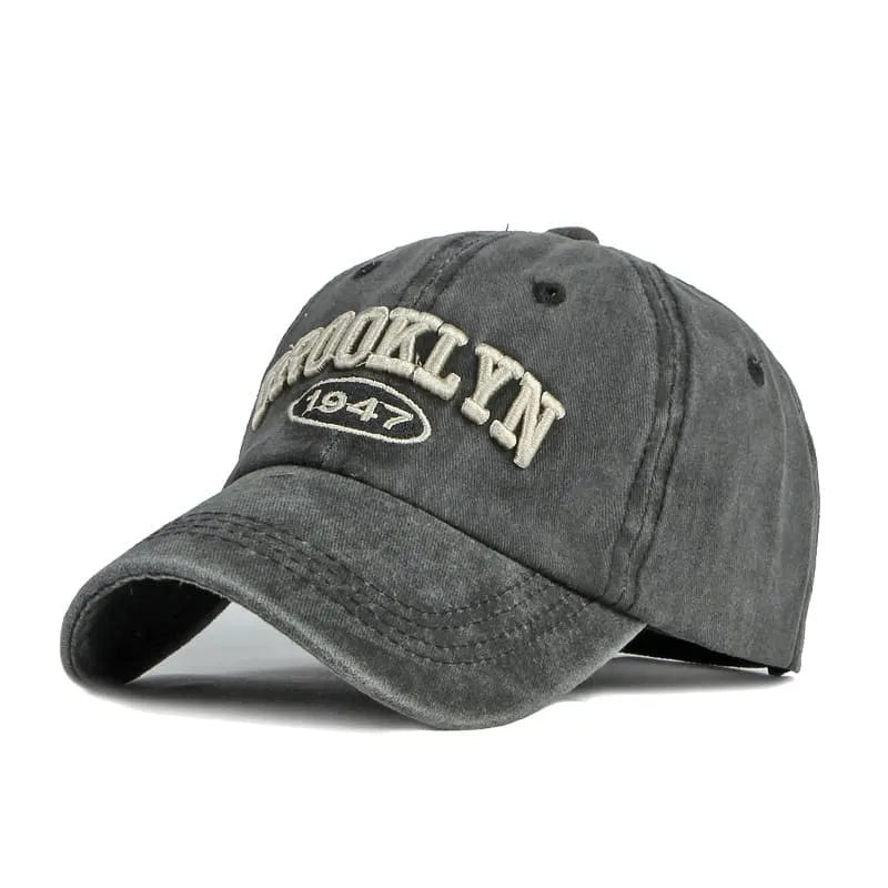 Brooklyn Men's Vintage-Style Cotton Baseball Cap – view 1