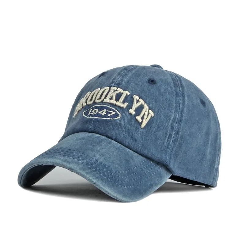 Brooklyn Men's Vintage-Style Cotton Baseball Cap – view 3