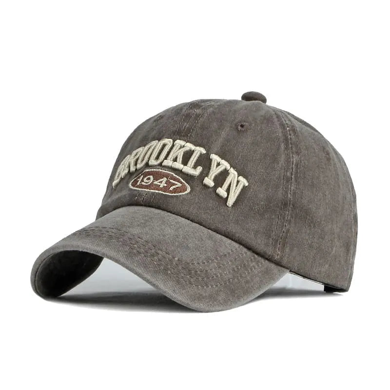 Brooklyn Men's Vintage-Style Cotton Baseball Cap – view 4