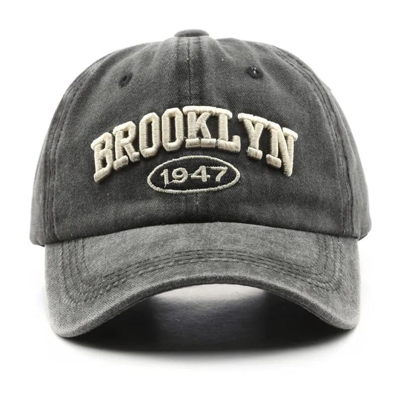 Brooklyn Men's Vintage-Style Cotton Baseball Cap – view 8