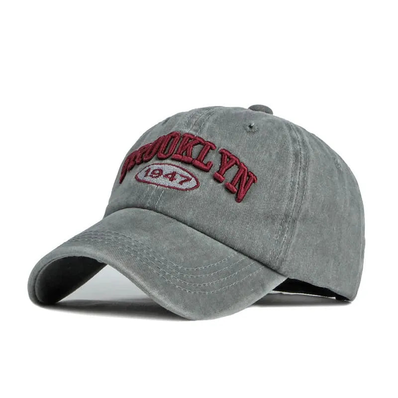Brooklyn Men's Vintage-Style Cotton Baseball Cap – view 5