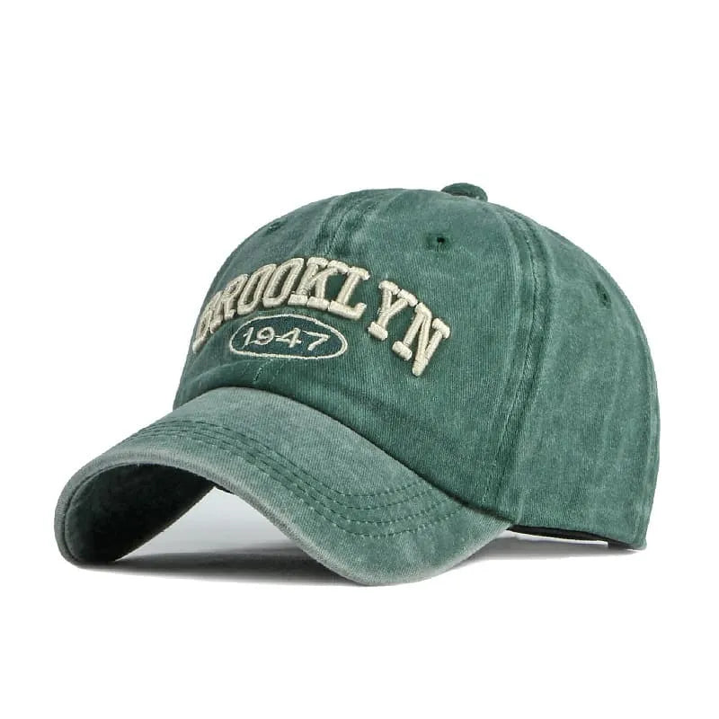 Brooklyn Men's Vintage-Style Cotton Baseball Cap – view 6