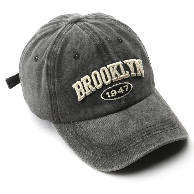Brooklyn Men's Vintage-Style Cotton Baseball Cap – view 10