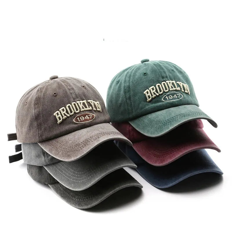 Brooklyn Men's Vintage-Style Cotton Baseball Cap – view 11