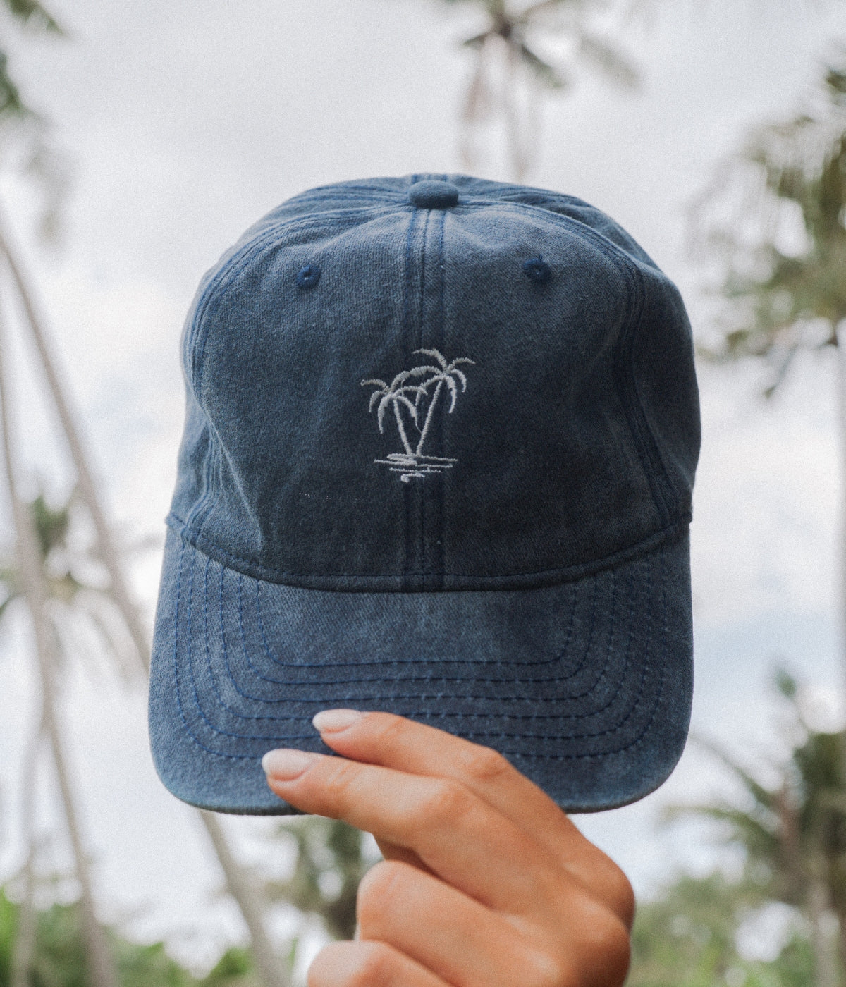 Island Men's Embroidered Washed Cotton Baseball Cap – view 3