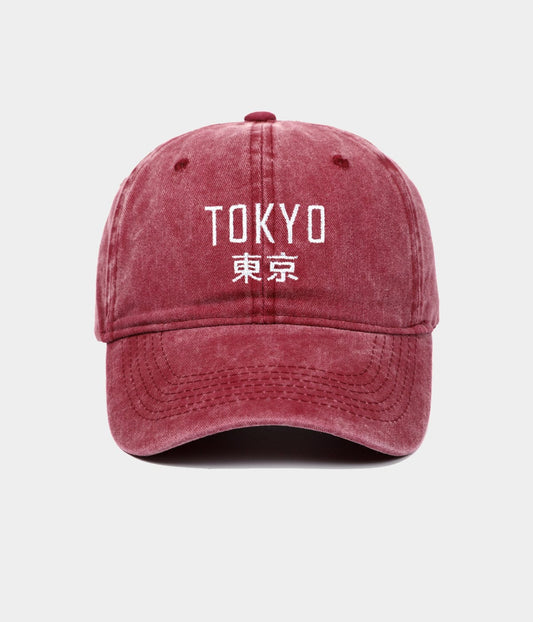 Tokyo Men's Embroidered Washed Cotton Baseball Cap – view 1