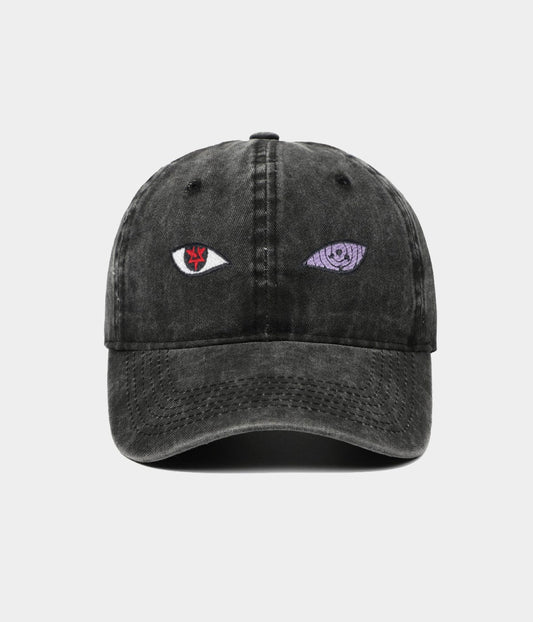 Men's Washed Cotton Baseball Cap in Black – view 1