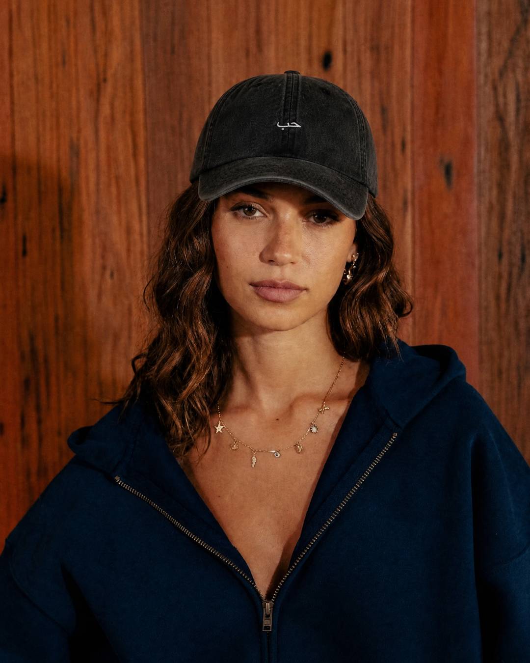 Arabic Love Men's Embroidered Washed Cotton Baseball Cap – Unstructured Low Profile, Adjustable Strap