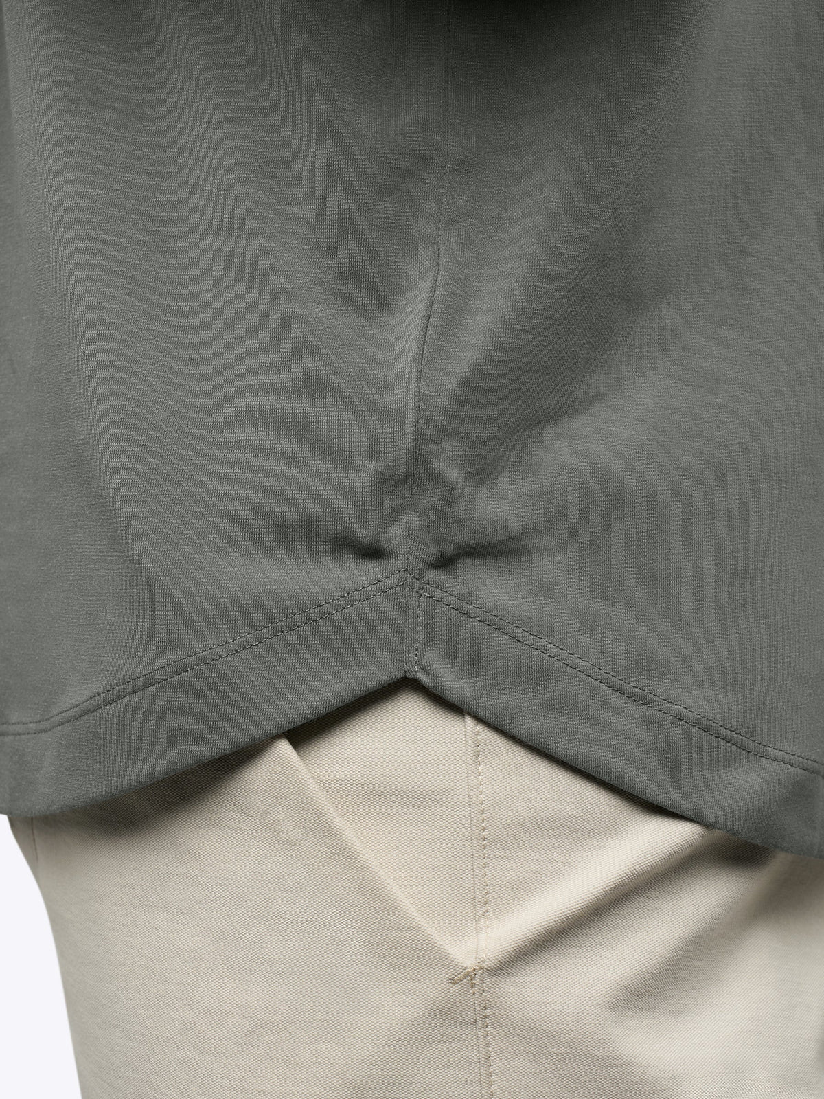 Men's Long Sleeve Henley T-Shirt in Castor Grey – view 5
