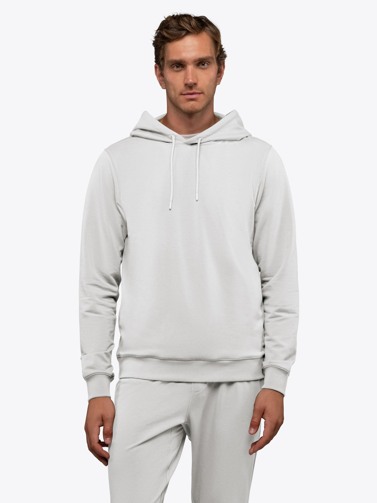 Men's French Terry Pullover Hoodie in Vapor – view 2