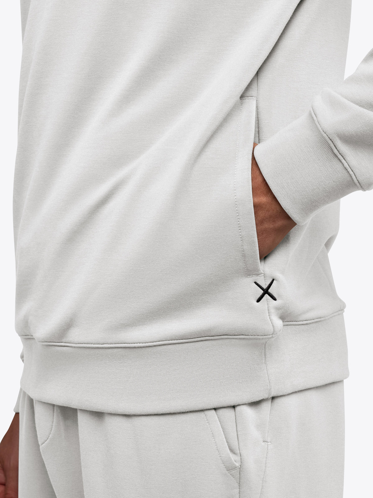 Men's French Terry Pullover Hoodie in Vapor – view 5