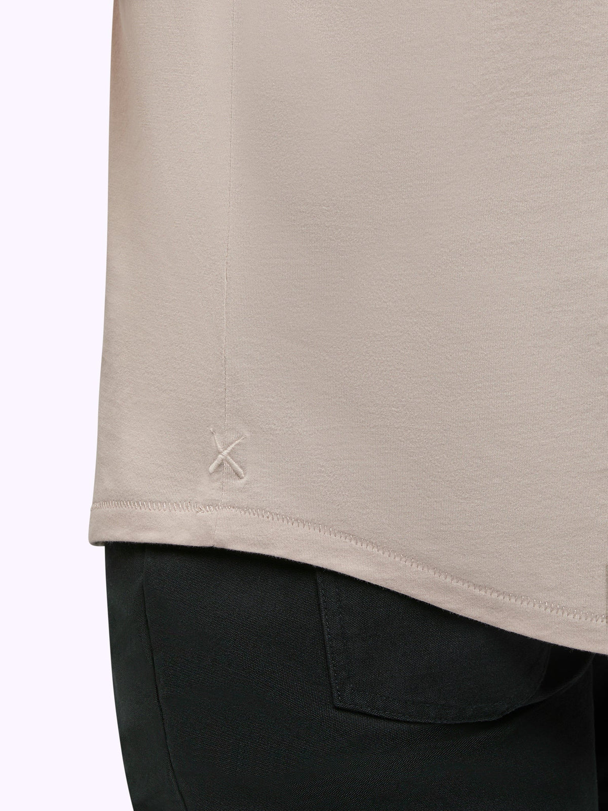 Men's Pima Cotton Lightweight Crew Neck T-Shirt in Clay – view 5