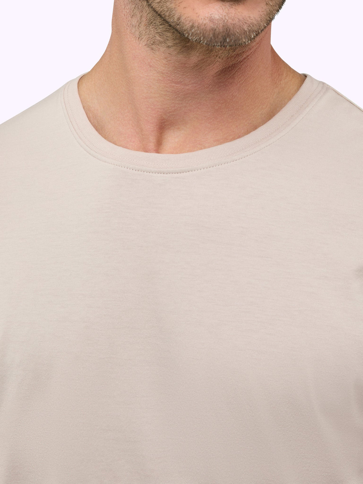 Men's Pima Cotton Lightweight Crew Neck T-Shirt in Clay – view 6