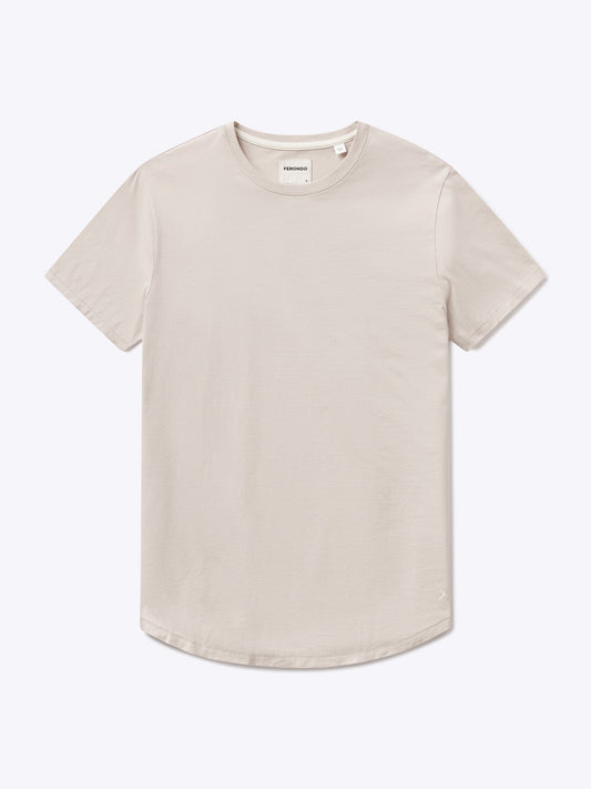 Men's Pima Cotton Lightweight Crew Neck T-Shirt in Clay – view 1