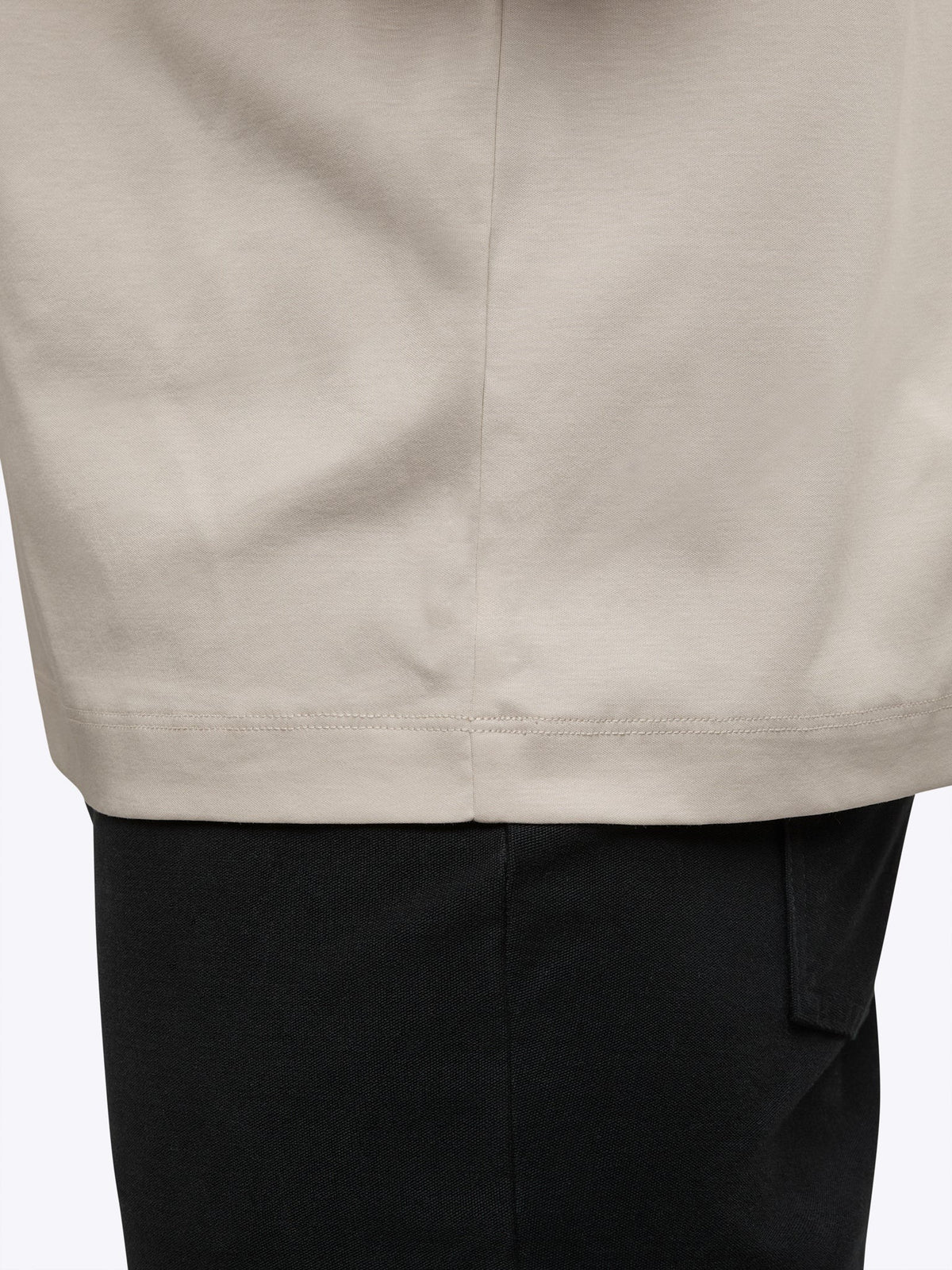 Men's Cotton Interlock Polo Shirt in Clay – view 7