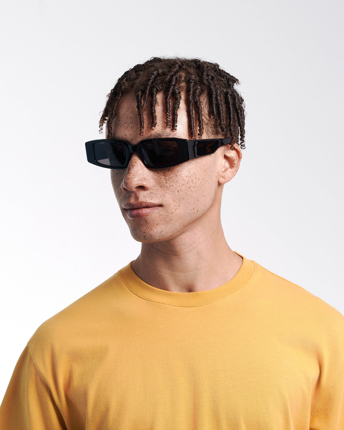 Men's Acetate Angled Rectangular Sunglasses – view 5