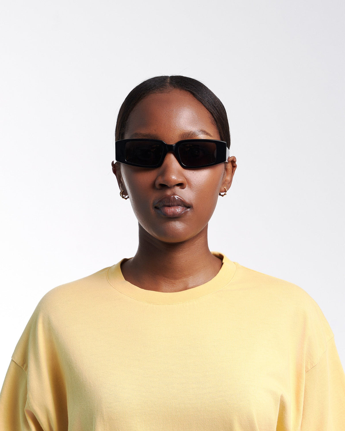 Men's Acetate Angled Rectangular Sunglasses – view 2