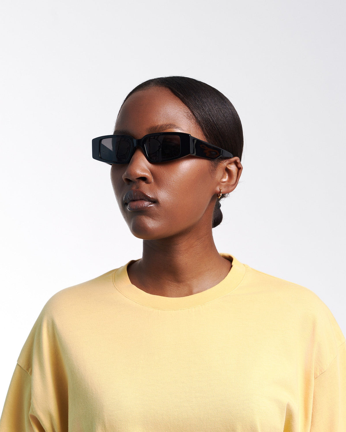 Men's Acetate Angled Rectangular Sunglasses – view 4