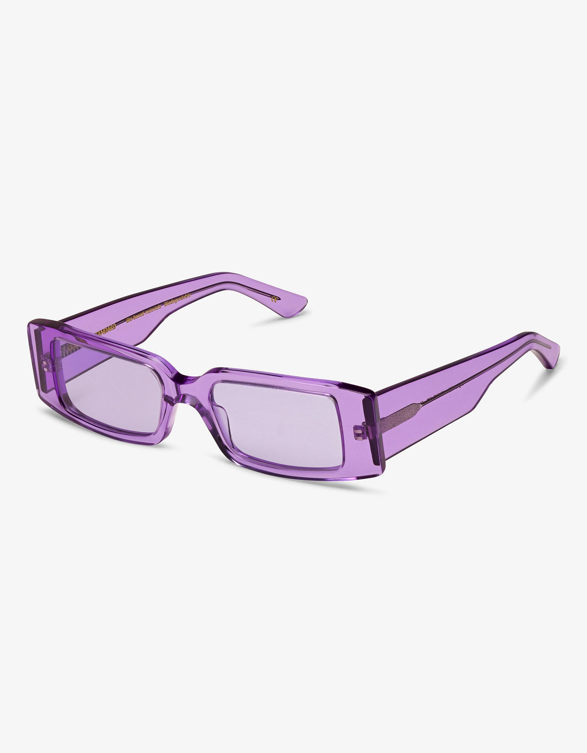 Men's Acetate Angled Rectangular Sunglasses – view 1