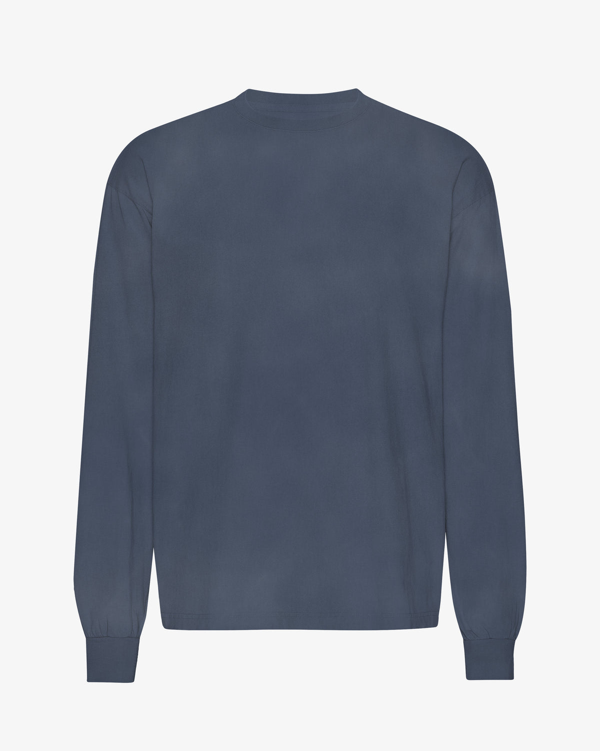 Men's Organic Cotton Oversized Long Sleeve T-Shirt in Neptune Blue – view 1