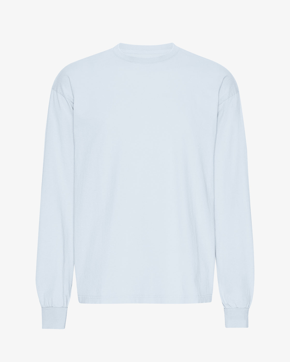 Men's Organic Cotton Oversized Long Sleeve T-Shirt in Polar Blue – view 1