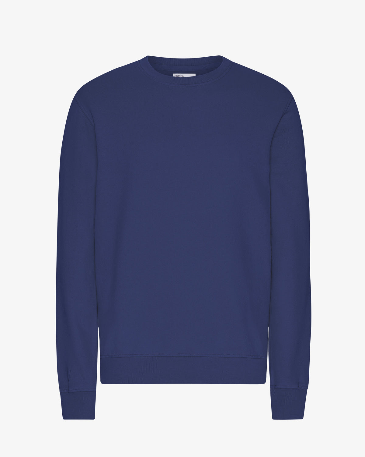 Men's Organic Cotton Crew Neck Sweatshirt in Marine Blue – view 1