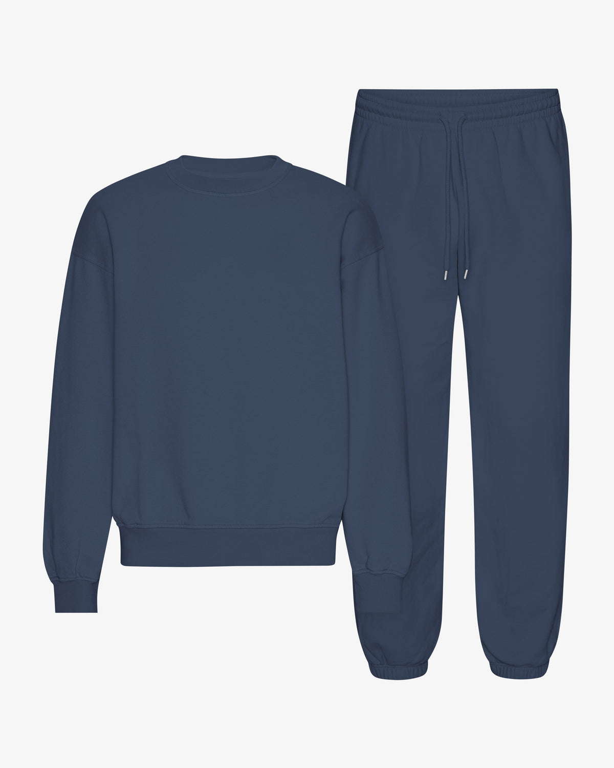 Men's Organic Cotton Oversized Crewneck Sweatsuit in Petrol Blue – view 1