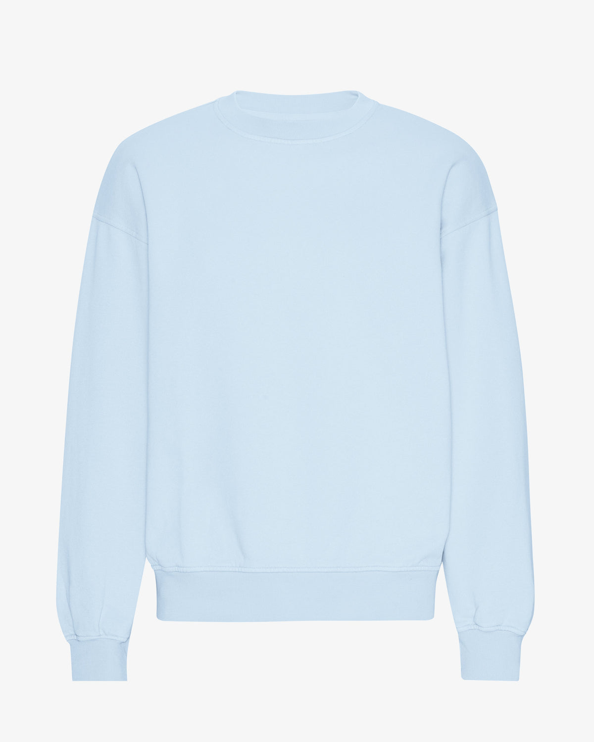 Men's Organic Cotton Oversized Crewneck Jumper in Polar Blue – view 1