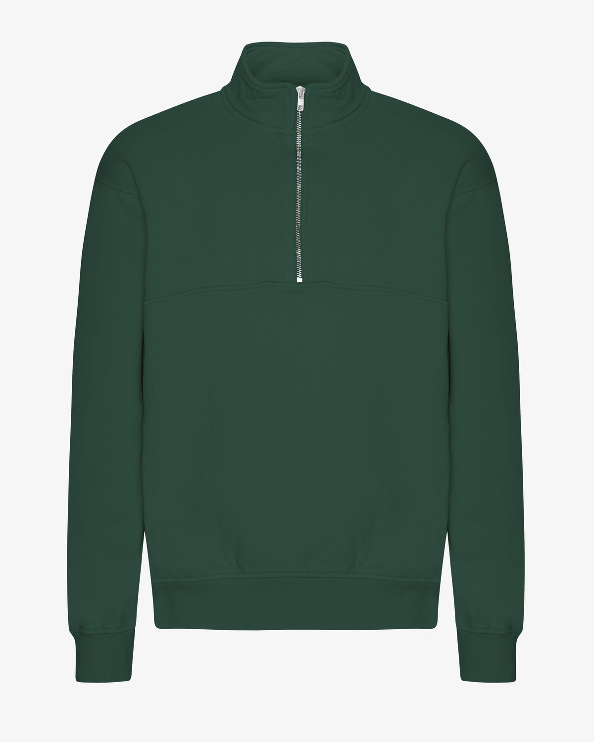 Men's Organic Cotton Quarter Zip Jumper in Emerald Green – view 1