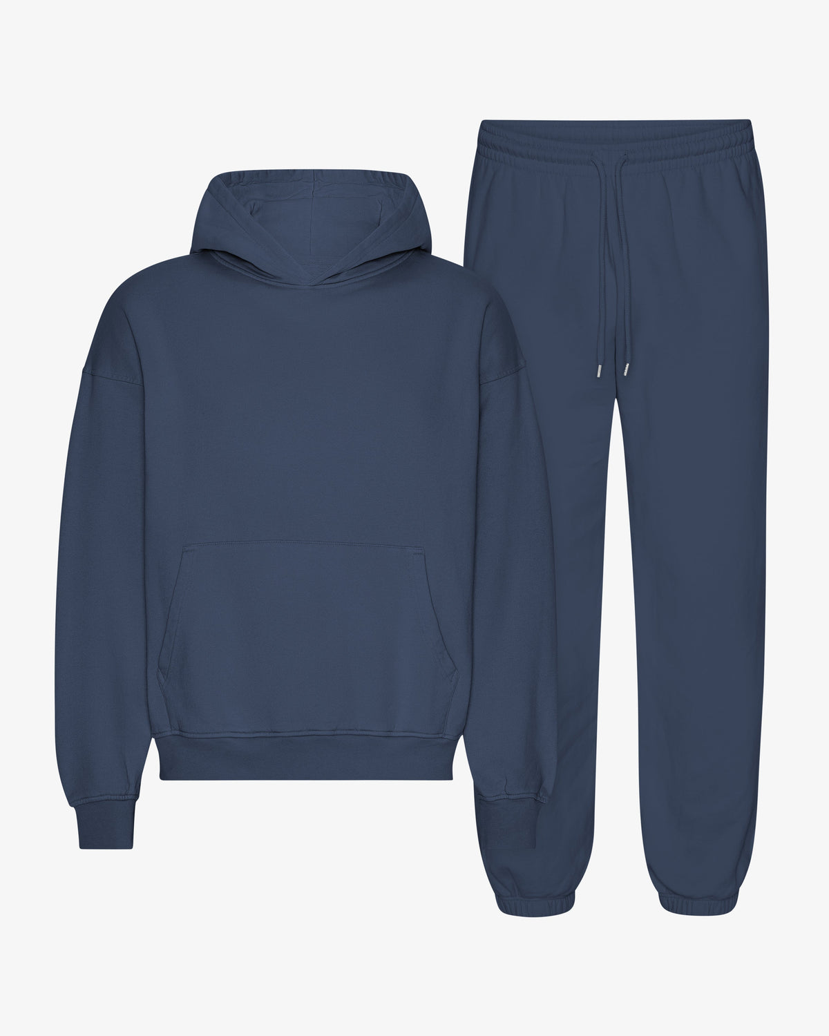 Men's Organic Cotton Hoodie Sweatsuit in Petrol Blue – view 1