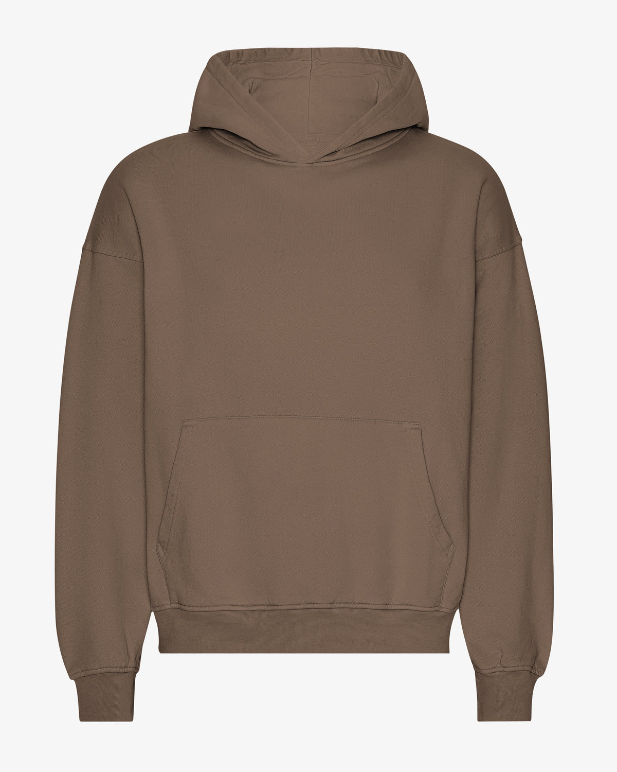 Men's Organic Cotton Oversized Hoodie in Cedar Brown – view 1
