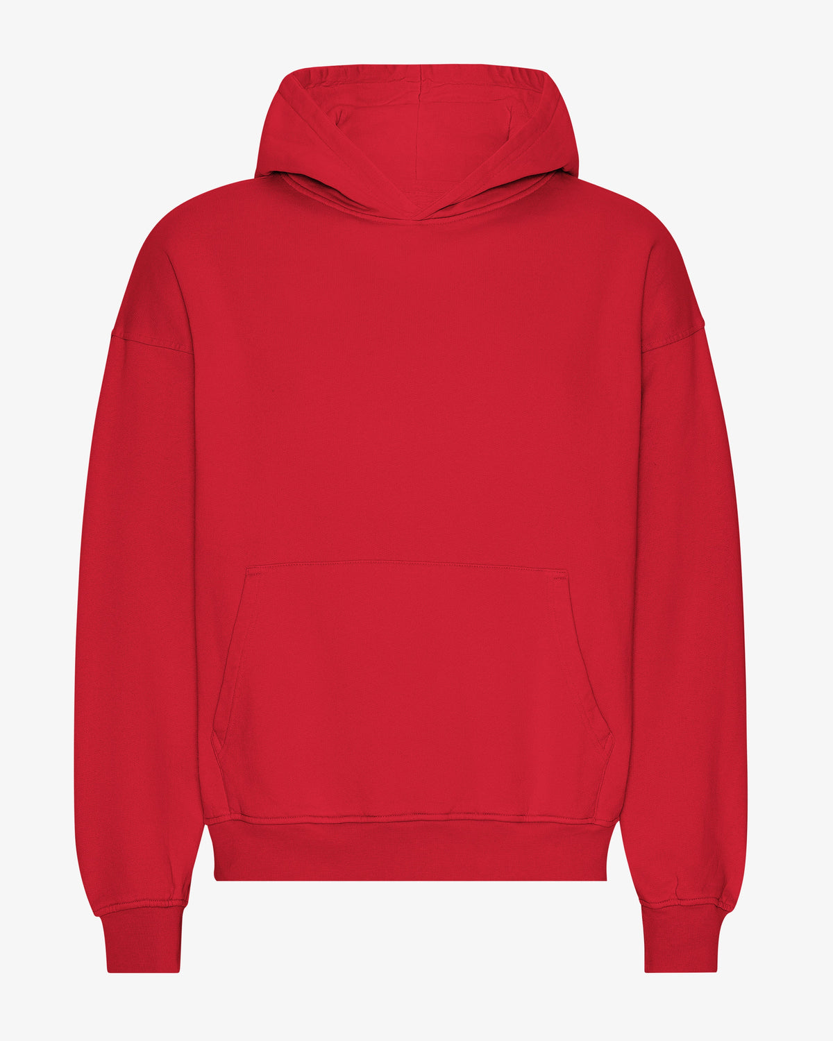 Men's Organic Cotton Oversized Hoodie in Scarlet Red – view 1