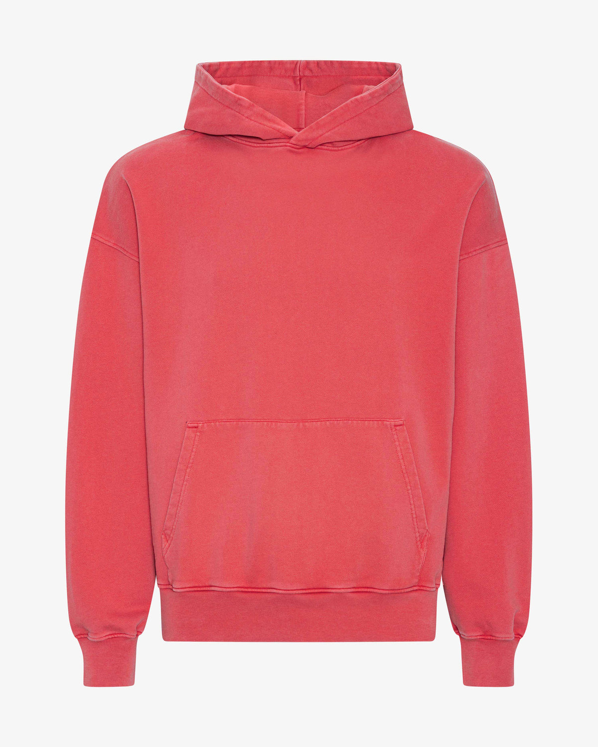 Men's Organic Cotton Oversized Hoodie in Faded Red – view 1