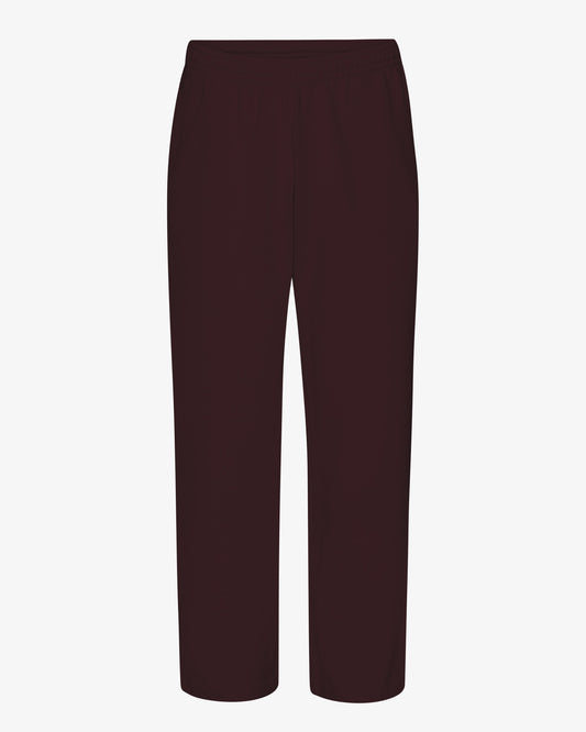 Men's Organic Cotton Straight Leg Sweatpants in Oxblood Red – view 1