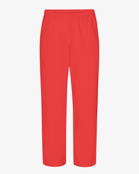 Men's Organic Cotton Straight Leg Sweatpants in Red Tangerine – view 1