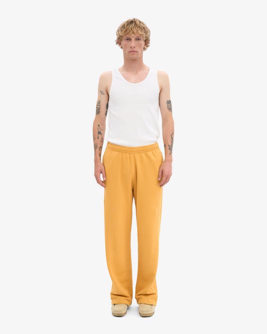 Men's Organic Cotton Straight Leg Sweatpants in Burned Yellow – view 2