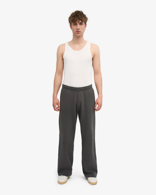 Men's Organic Cotton Straight Leg Sweatpants in Lava Grey – view 2