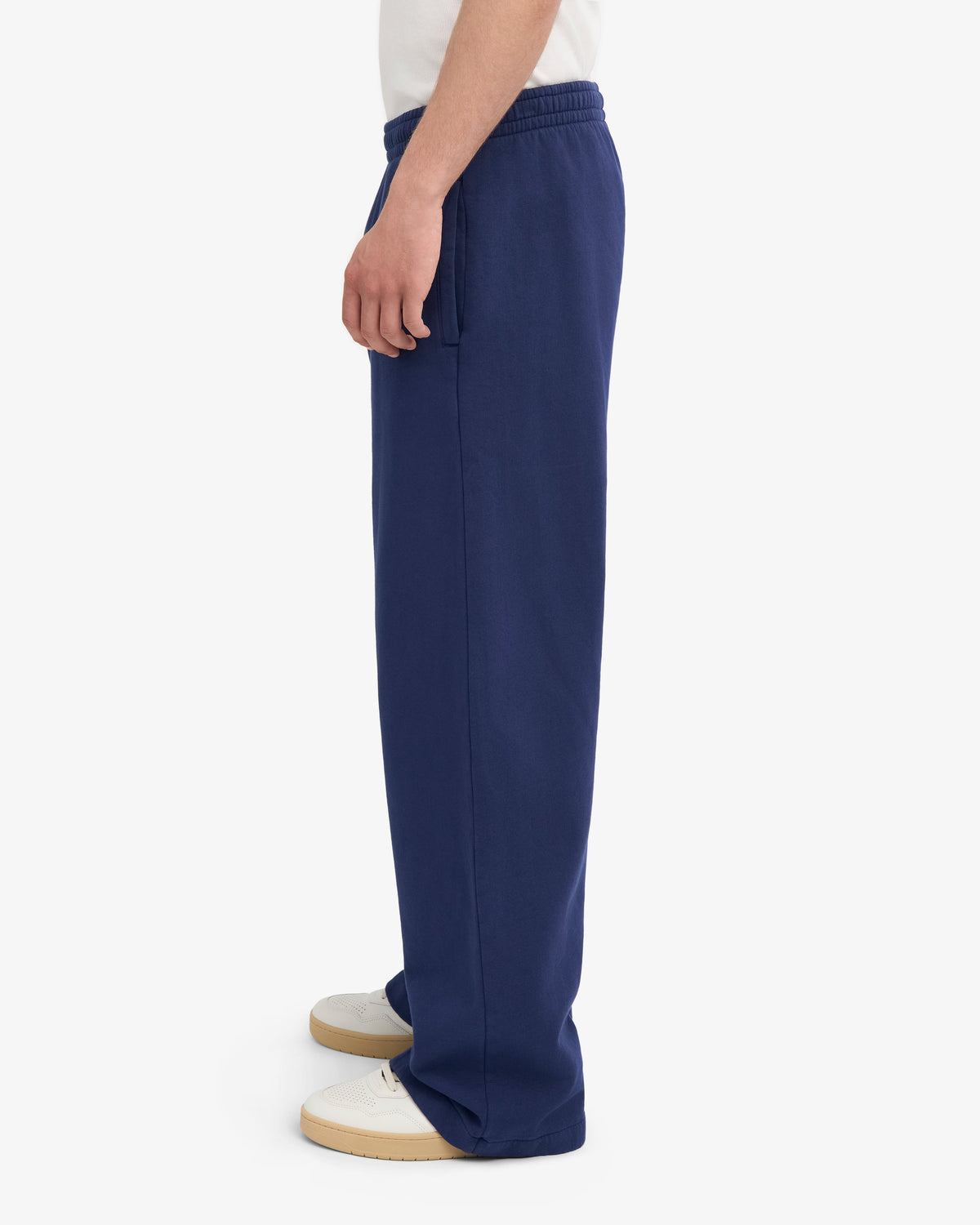 Men's Organic Cotton Straight Leg Sweatpants in Marine Blue – view 4