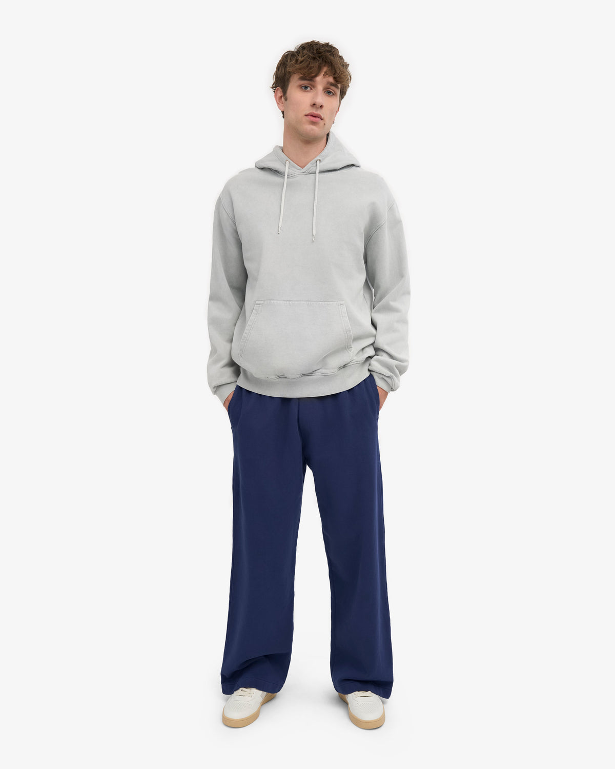 Men's Organic Cotton Straight Leg Sweatpants in Marine Blue – view 2