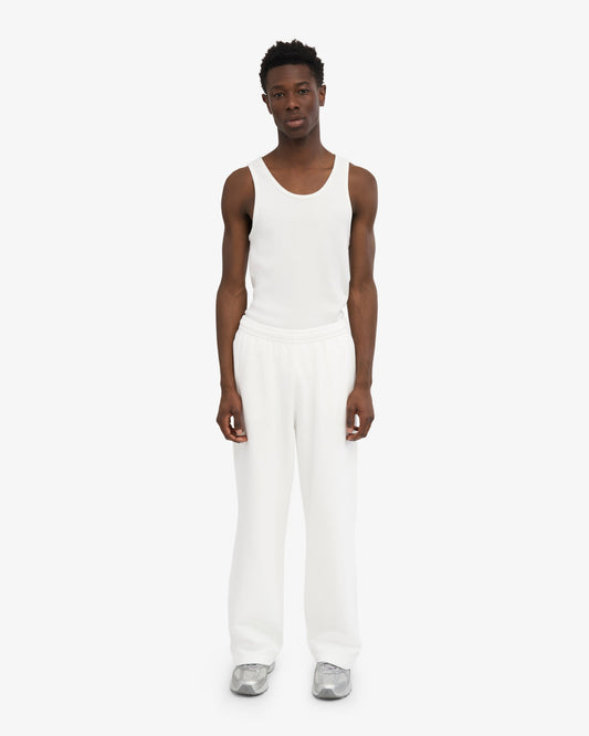 Men's Organic Cotton Straight Leg Sweatpants in Optical White – view 2