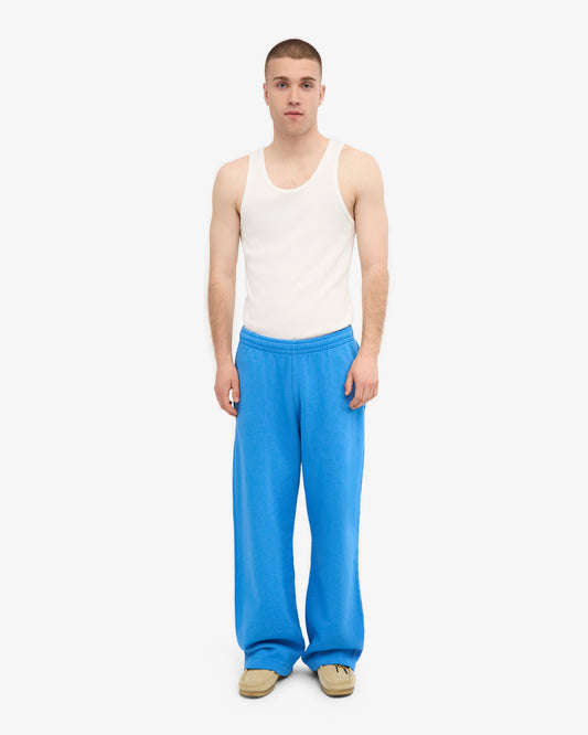 Men's Organic Cotton Straight Leg Sweatpants in Pacific Blue – view 2