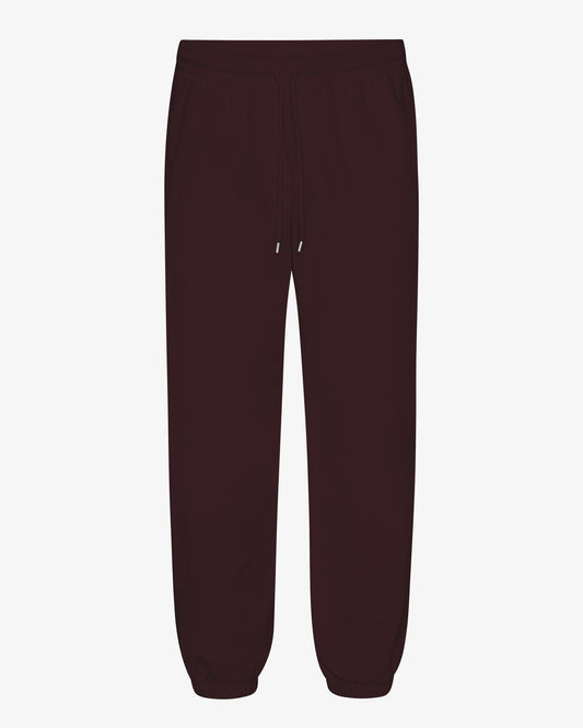 Men's Organic Cotton Relaxed Sweatpants in Oxblood Red – view 1