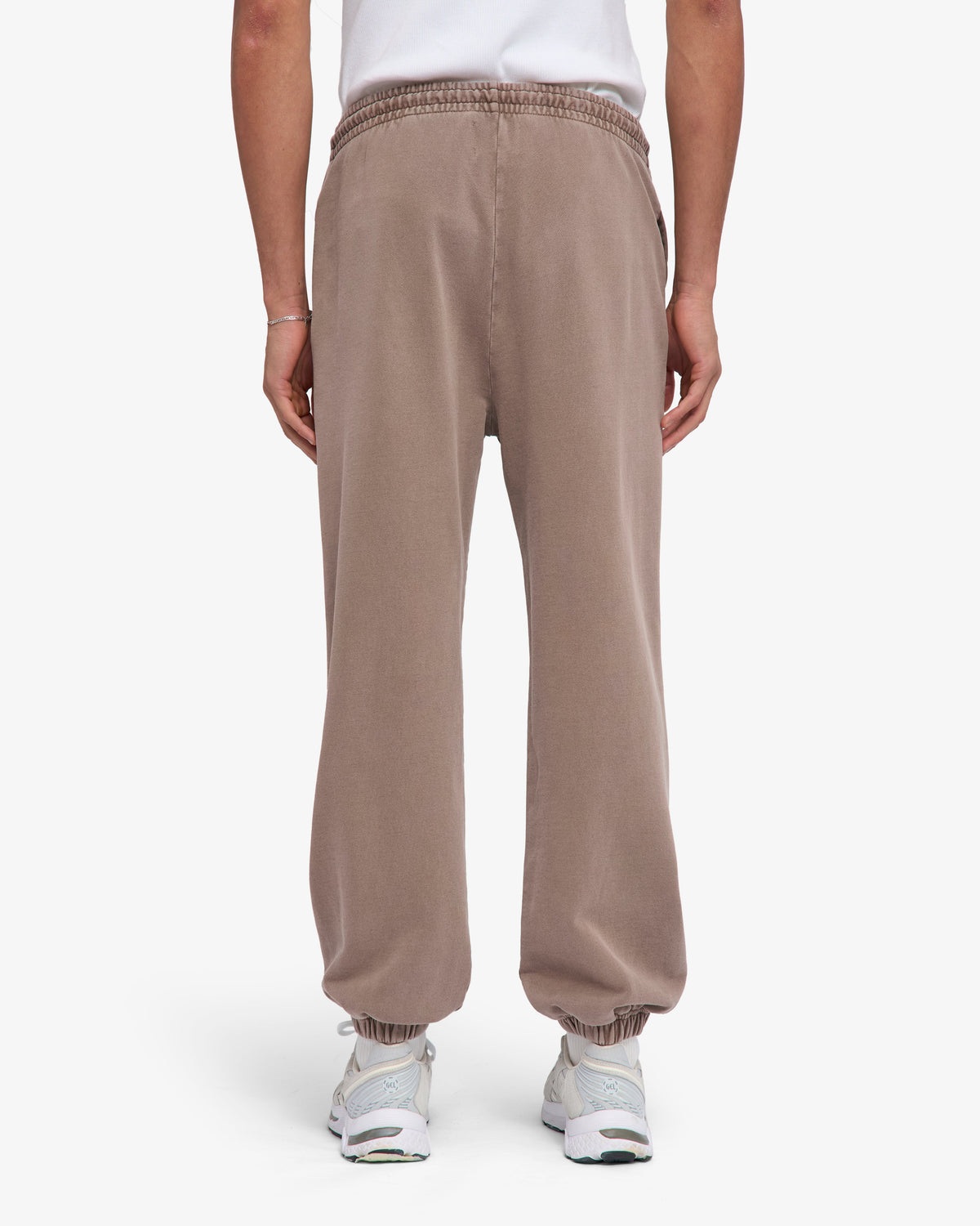 Men's Organic Cotton Relaxed Sweatpants in Faded Khaki – view 5