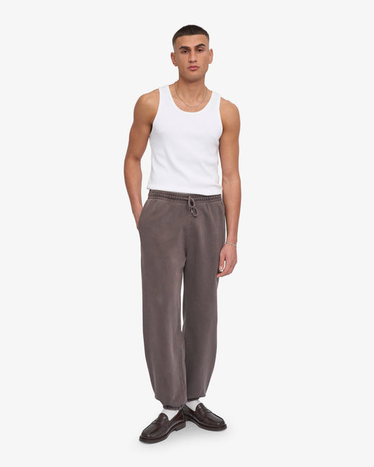 Men's Organic Cotton Relaxed Sweatpants in Faded Mud – view 2