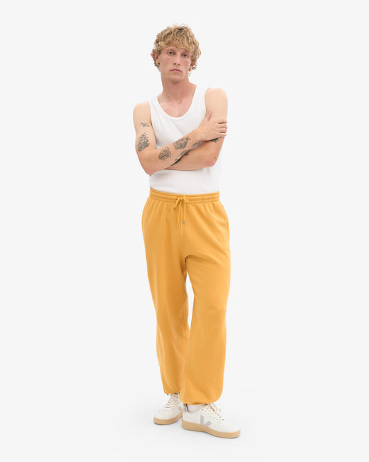 Men's Organic Cotton Relaxed Sweatpants in Burned Yellow – view 2