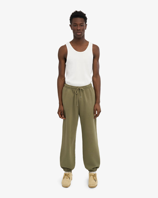 Men's Organic Cotton Relaxed Sweatpants in Dusty Olive – view 2