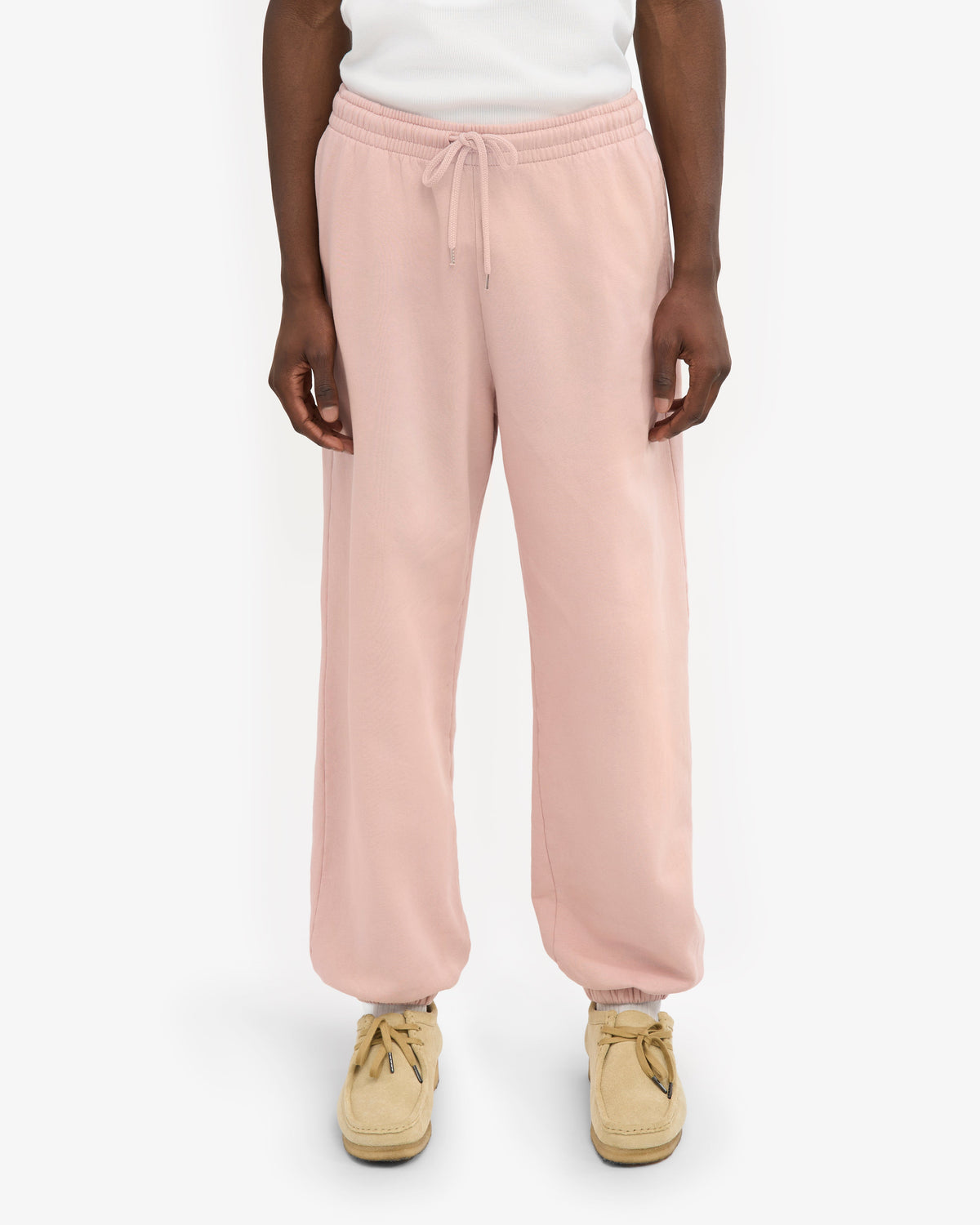 Men's Organic Cotton Relaxed Sweatpants in Faded Pink – view 3