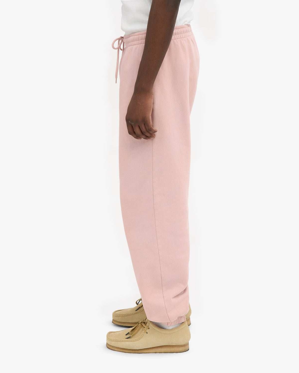 Men's Organic Cotton Relaxed Sweatpants in Faded Pink – view 4
